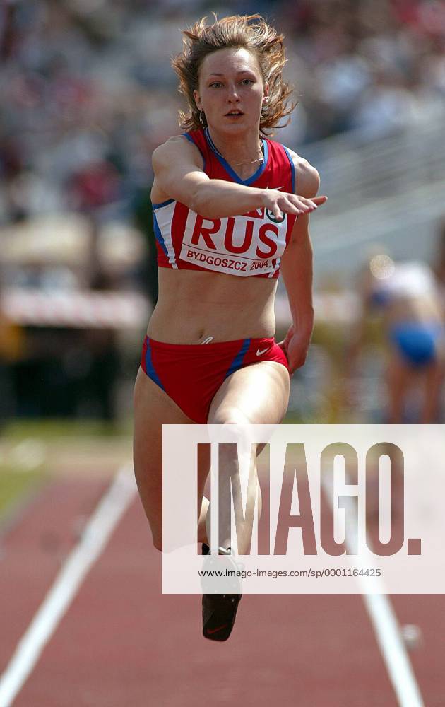 Anna Pyatykh (Rußland) Leichtathletik EC 3 Damen SPAR Europapokal 2004, Europacup, Meeting, Leichtathletikmeeting, Sportfest, Vdig Einzelbild Bydgoszcz Dynamik, Höhe