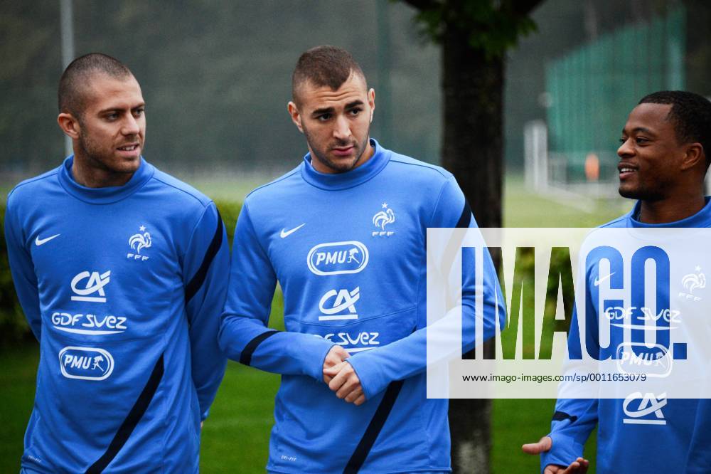 Karim BENZEMA (fra) - Jeremy MENEZ (fra) - Patrice EVRA (fra) FOOTBALL : Equipe de France - 10 10 2012 AnthonyBIBARD FEP Panoramic