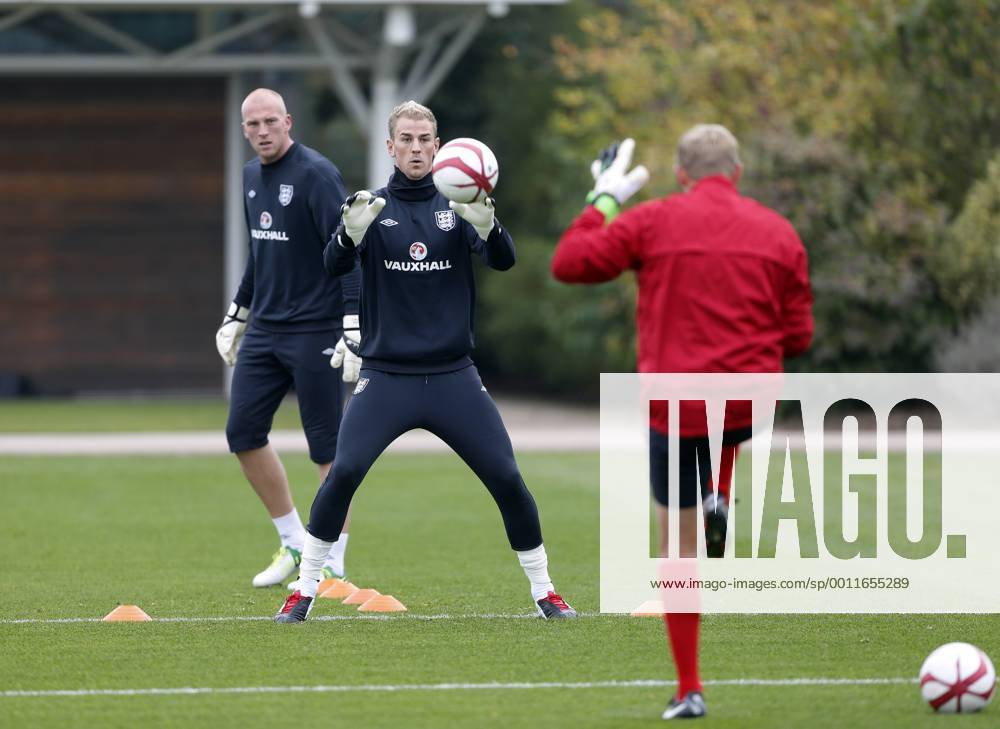 England s Joe Hart during training..England Training - London Colney- 11 10 12 - Picture David Klein Sportimage .