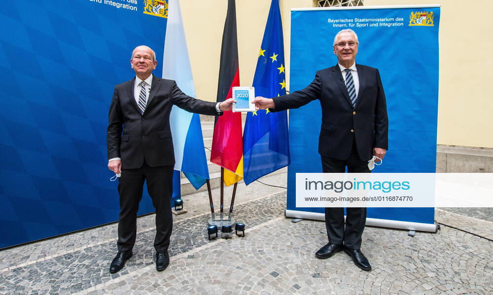 The Bavarian Verfassungsschutz (Secret Service, Office for the Protection of the Constitution) released the 2020 report detailing threats to the state of Bavaria and the country. Over the past year, conspiracy theorists, new age and wellness extremists, right-extremists, and various enemies of democracy have taken a leading role against the German state and society, with imagery such as the August 2020 storming of the Reichstag and May 2020 3,000 Corona rebels demonstrating at Marienplatz in Munch associated with it. Numerous participants in that storming come from the Bavarian scene and are radicalizing at increasing rates. Munich Germany - ZUMAb160 20210419_zbp_b160_044