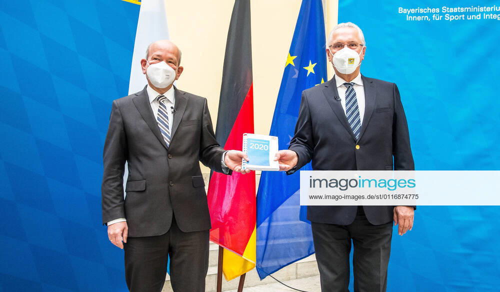 The Bavarian Verfassungsschutz (Secret Service, Office for the Protection of the Constitution) released the 2020 report detailing threats to the state of Bavaria and the country. Over the past year, conspiracy theorists, new age and wellness extremists, right-extremists, and various enemies of democracy have taken a leading role against the German state and society, with imagery such as the August 2020 storming of the Reichstag and May 2020 3,000 Corona rebels demonstrating at Marienplatz in Munch associated with it. Numerous participants in that storming come from the Bavarian scene and are radicalizing at increasing rates. Munich Germany - ZUMAb160 20210419_zbp_b160_046