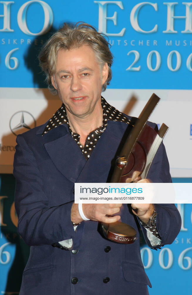 Echo Awards 12 03 2006 Saenger Robert Frederick Zenon Bob Geldof, KBE, award winner, at the Echo Awards, at Hotel Estrel, Sonnenallee 225, Berlin 12 03 2006