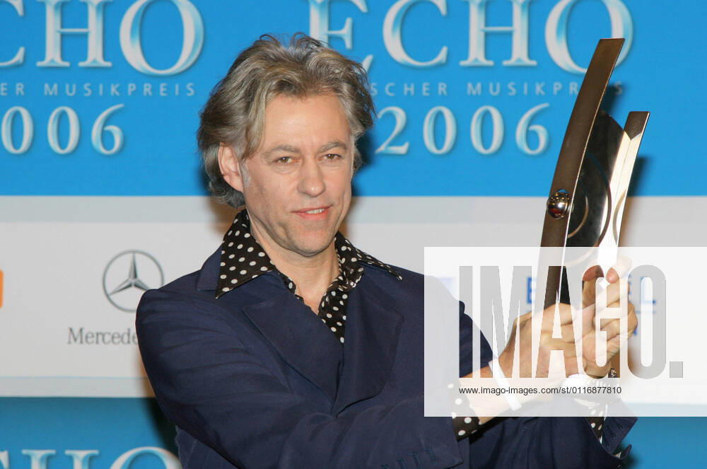 Echo Awards 12 03 2006 Saenger Robert Frederick Zenon Bob Geldof, KBE, award winner, at the Echo Awards, at Hotel Estrel, Sonnenallee 225, Berlin 12 03 2006