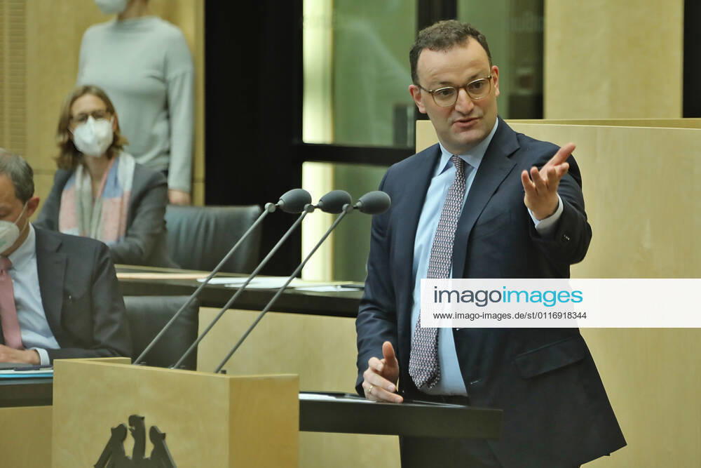 Federal Minister of Health Jens Spahn gives a speech in the Bundesrat 22 4 2021 Federal Minister of Health Jens Spahn gives a speech in the Bundesrat Berlin Bundesrat Berlin GER