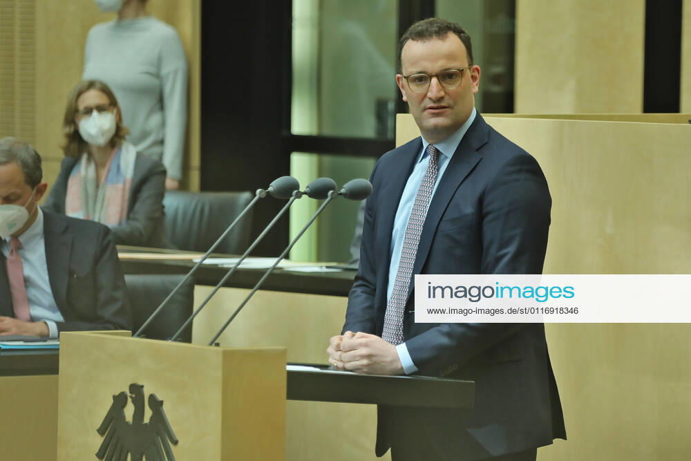 Federal Minister of Health Jens Spahn gives a speech in the Bundesrat 22 4 2021 Federal Minister of Health Jens Spahn gives a speech in the Bundesrat Berlin Bundesrat Berlin GER