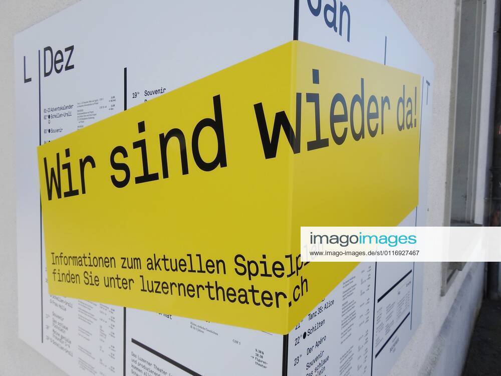 Photo Manuel Geisser 23 04 2021 corona pandemic tourism industry picture city of Lucerne theatre we are back again