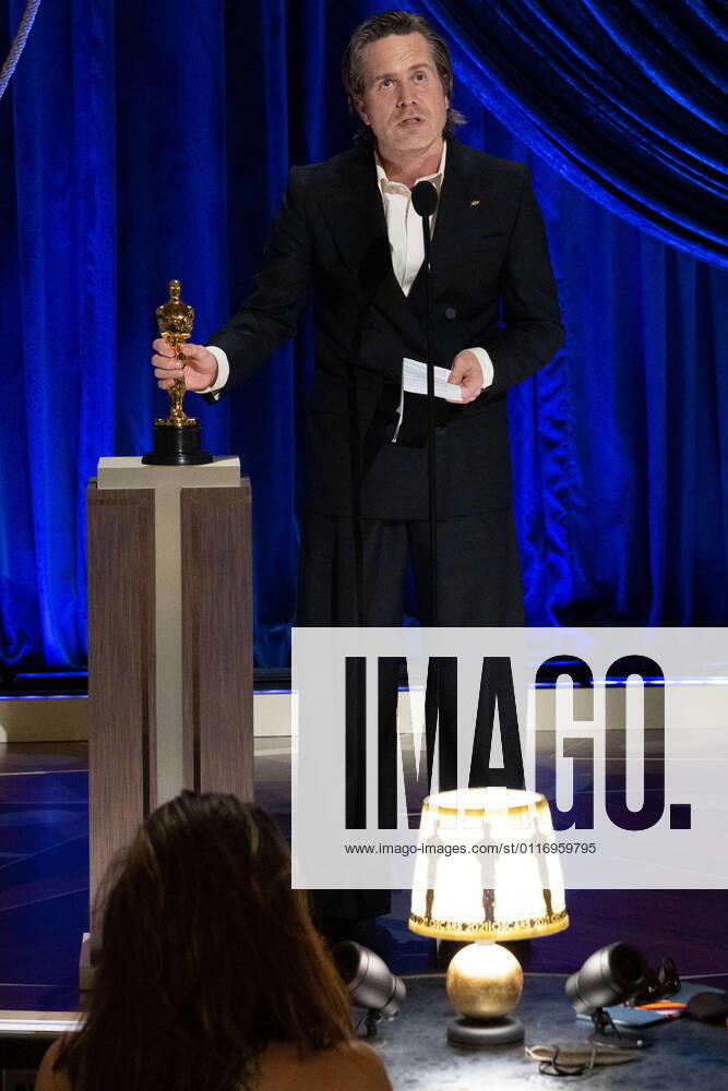 Mikkel E. G. Nielsen accepts the Oscars for Film Editing during the live ABC Telecast of The 93rd Oscars at Union Station in Los Angeles, CA on Sunday, April 25, 2021. Los Angeles CA USA