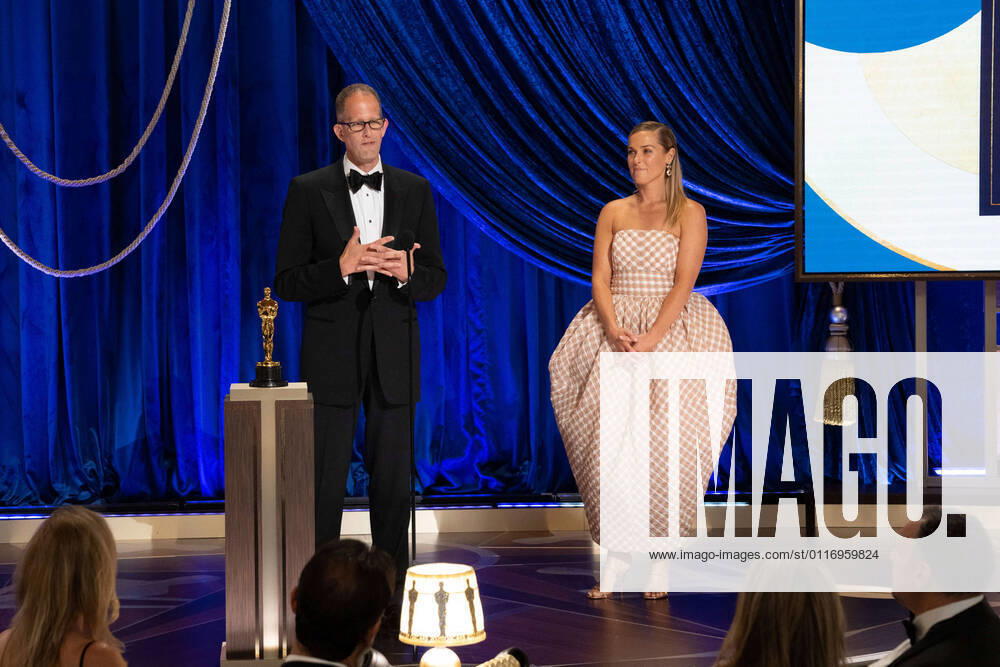 Pete Docter and Dana Murray accept the Oscars for Animated Feature Film during the live ABC Telecast of The 93rd Oscars at Union Station in Los Angeles, CA on Sunday, April 25, 2021. Los Angeles CA USA