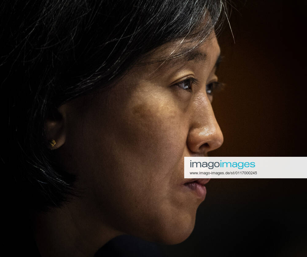 U.S. Trade Representative Katherine Tai testifies before the Senate Appropriations Subcommittee on Commerce, Justice, Science, and Related Agencies during a hearing on the proposed budget for fiscal year 2022 for the Office of the U.S. Trade Representative on Capitol Hill on Wednesday, April 28, 2021 in Washington, DC. Pool WASP20210428112 BillxO Leary