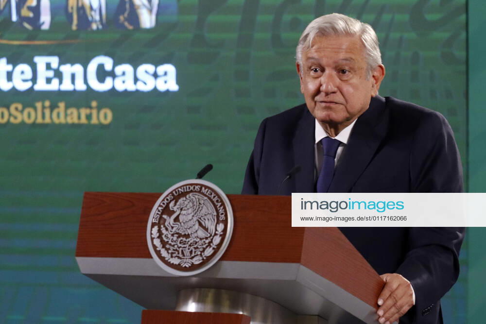 Mexiko, Andres Manuel Lopez Obrador Pressekonferenz in Mexiko-Stadt President Lopez Obrador Meet With Media Mexican President Andres Manuel Lopez Obrador meet with the media during his daily morning news conference at National Palace. on May 7, 2021 in Mexico City, Mexico. Mexico City Mexico group-mexicanp210507_npPSe