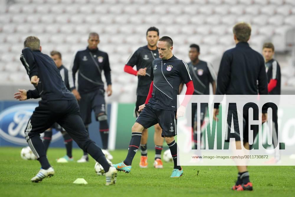 Franck Ribery FOOTBALL : entrainement du Bayern de Munich - Champions League - 22 10 2012 JBAutissier Panoramic