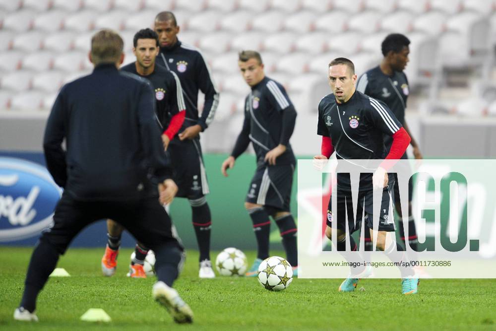 Franck Ribery FOOTBALL : entrainement du Bayern de Munich - Champions League - 22 10 2012 JBAutissier Panoramic