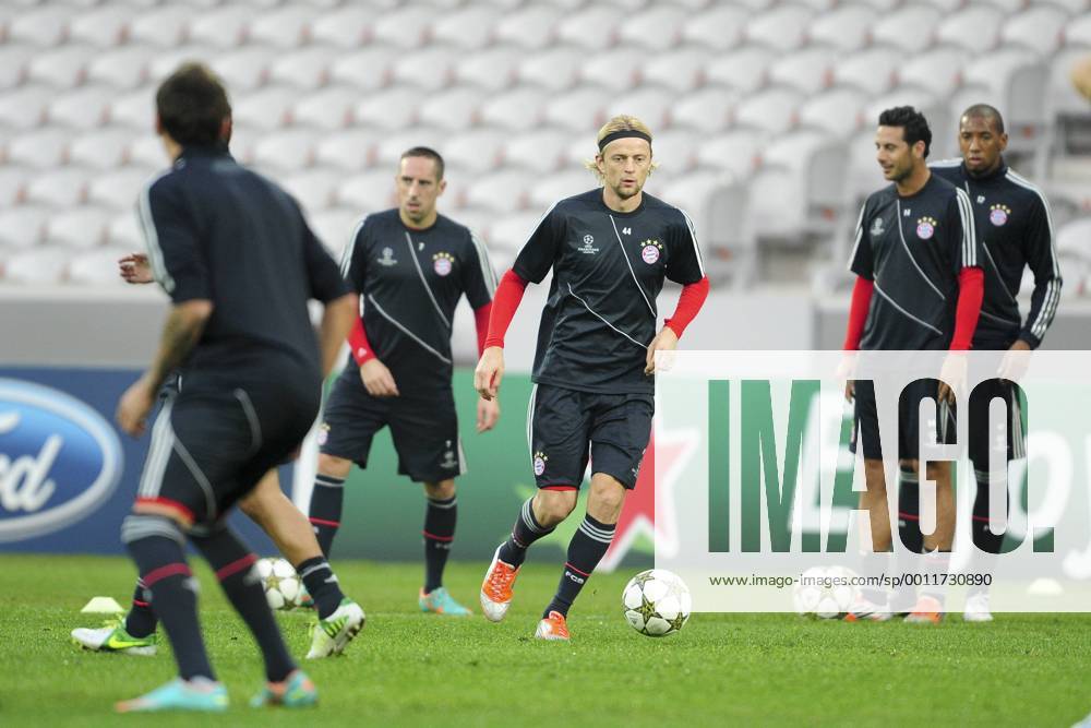 Anatoliy Timoshchuk FOOTBALL : entrainement du Bayern de Munich - Champions League - 22 10 2012 JBAutissier Panoramic