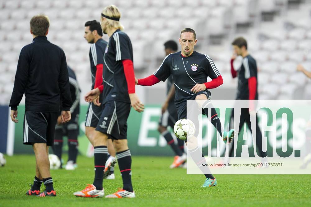 Franck Ribery FOOTBALL : entrainement du Bayern de Munich - Champions League - 22 10 2012 JBAutissier Panoramic