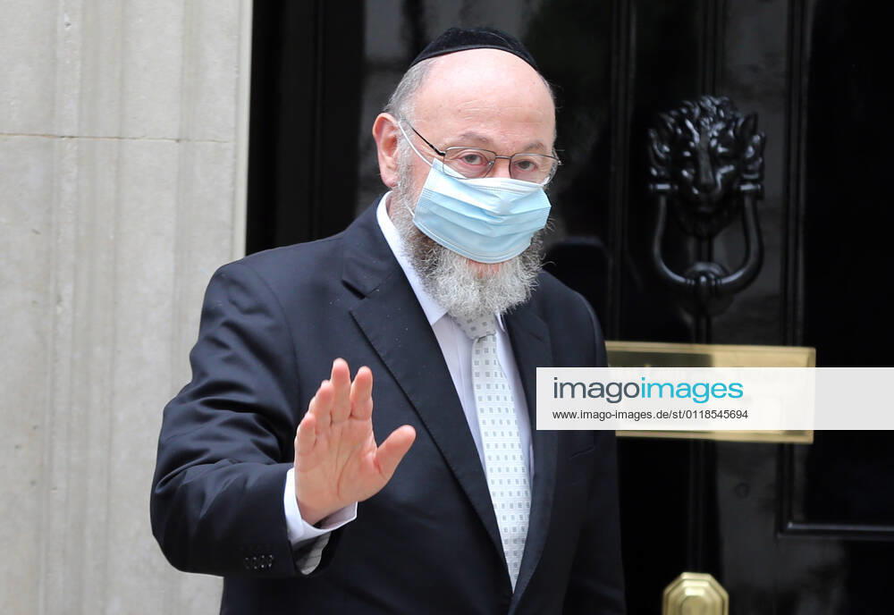 Chief rabbiÃ‚ of theÃ‚ UKÃ‚ and CommonwealthÃ‚ EPHRAIM MIRVIS arrives at 10 Downing Street to meet with UK Prime Minister Boris Johnson. London United Kingdom - ZUMAs262 20210520_zip_s262_088