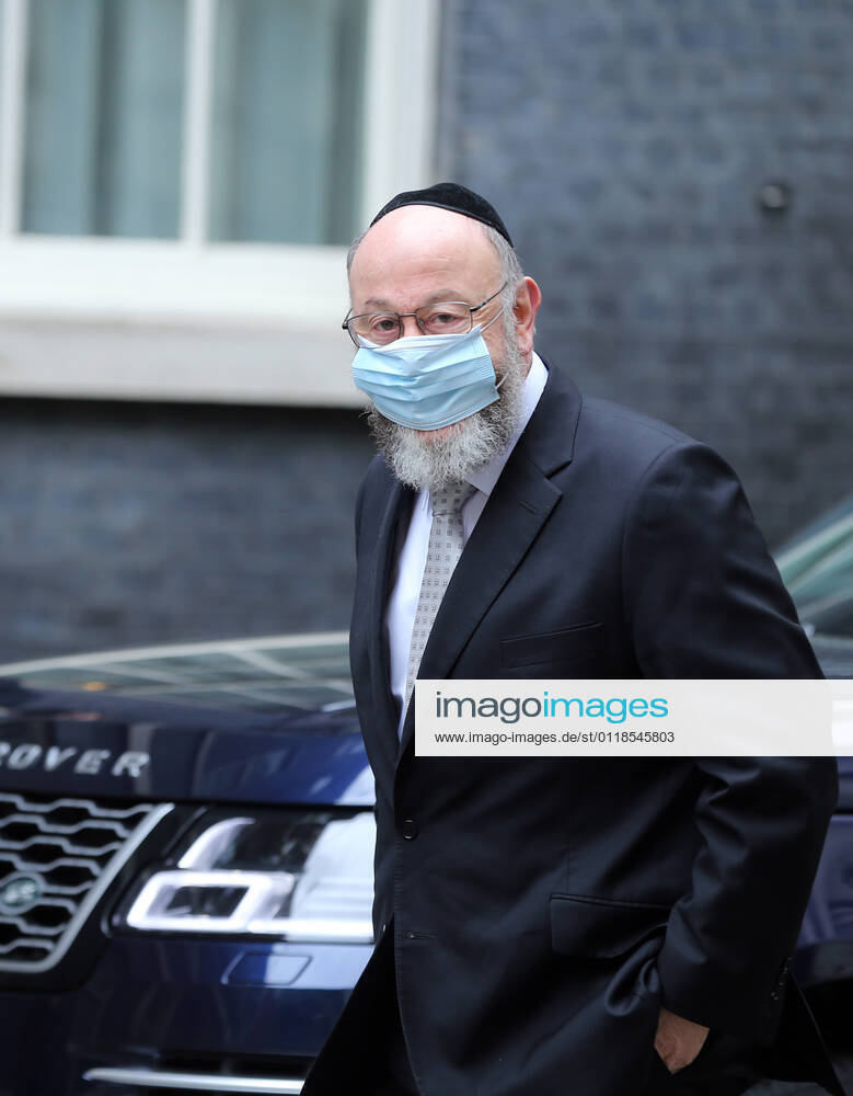 Chief rabbiÃ‚ of theÃ‚ UKÃ‚ and CommonwealthÃ‚ EPHRAIM MIRVIS arrives at 10 Downing Street to meet with UK Prime Minister Boris Johnson. London United Kingdom - ZUMAs262 20210520_zip_s262_079