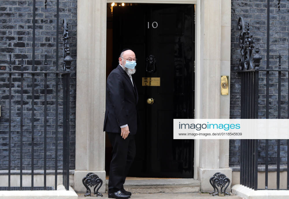 Chief rabbiÃ‚ of theÃ‚ UKÃ‚ and CommonwealthÃ‚ EPHRAIM MIRVIS arrives at 10 Downing Street to meet with UK Prime Minister Boris Johnson. London United Kingdom - ZUMAs262 20210520_zip_s262_082