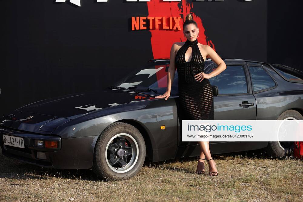 Spanish actress Andrea Duro poses for the photographers during the presentation of the film Xtremo at Autocine Madrid Race in Madrid, Spain, 02 June 2021. Presentation of the film Xtremo by Daniel Benmayor !ACHTUNG: NUR REDAKTIONELLE NUTZUNG!