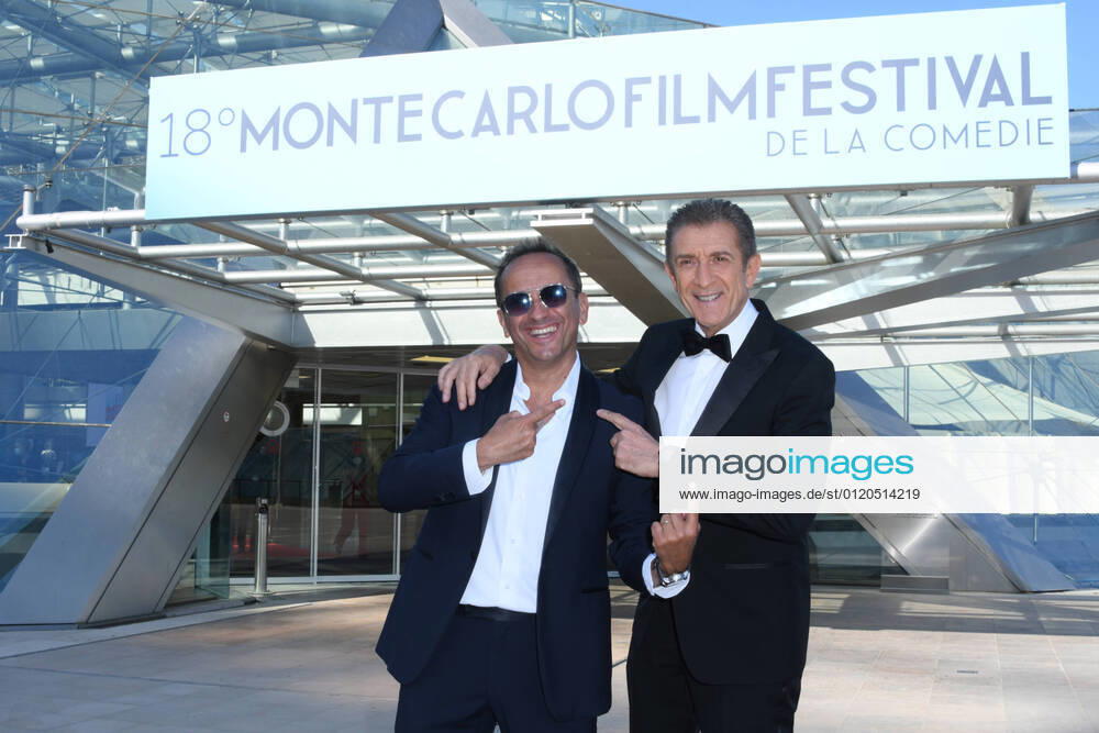 Monte-Carlo Film Festival de la Comedie - Preisverleihung Montecarlo Film Festival - Red Carpet Award ceremony. In the photo: Ezio Greggio, Uccio De Santis