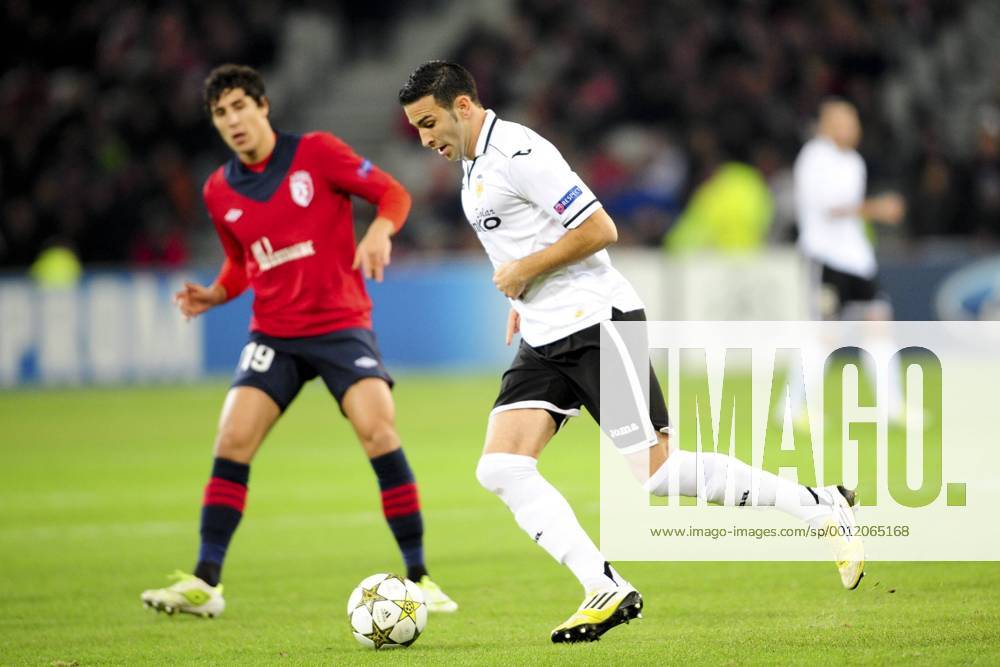 Adil Rami (Fc Valence) FOOTBALL : Lille vs Fc Valence - Ligue des Champions - 05 12 2012 JBAutissier Panoramic