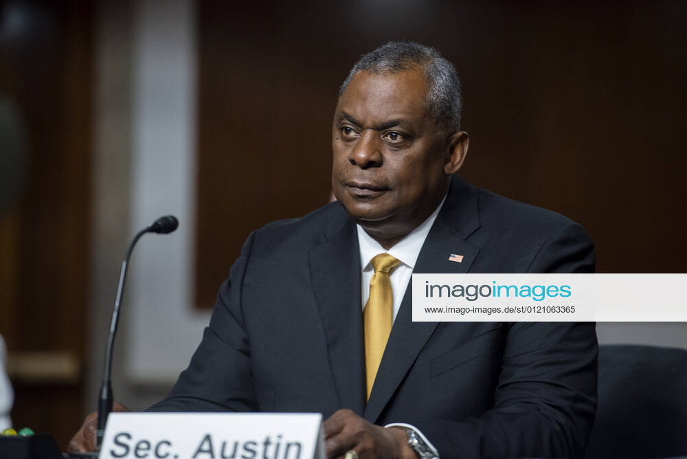 US Secretary of Defense Lloyd Austin III, appears before a Senate Committee on Armed Services hearing to examine the Department of Defense budget posture in review of the Defense Authorization Request for fiscal year 2022, in the Dirksen Senate Office Building in Washington, DC, Thursday
