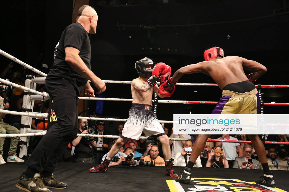 ATLANTIC CITY, NJ-JUNE 11: Chuck Liddell pictured in the ring as guest referee for the Lamar Odom versus Aaron Carter Main event at the Showboat hotel in Atlantic City, New Jersey June 11, 2021 CREDIT: Star shooter MediaPunch