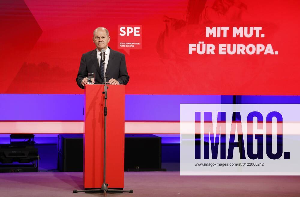 SPD Candidate for Chancellor Olaf Scholz, Germany, Berlin, With Courage For Europe PES Conference on the Future of Europe