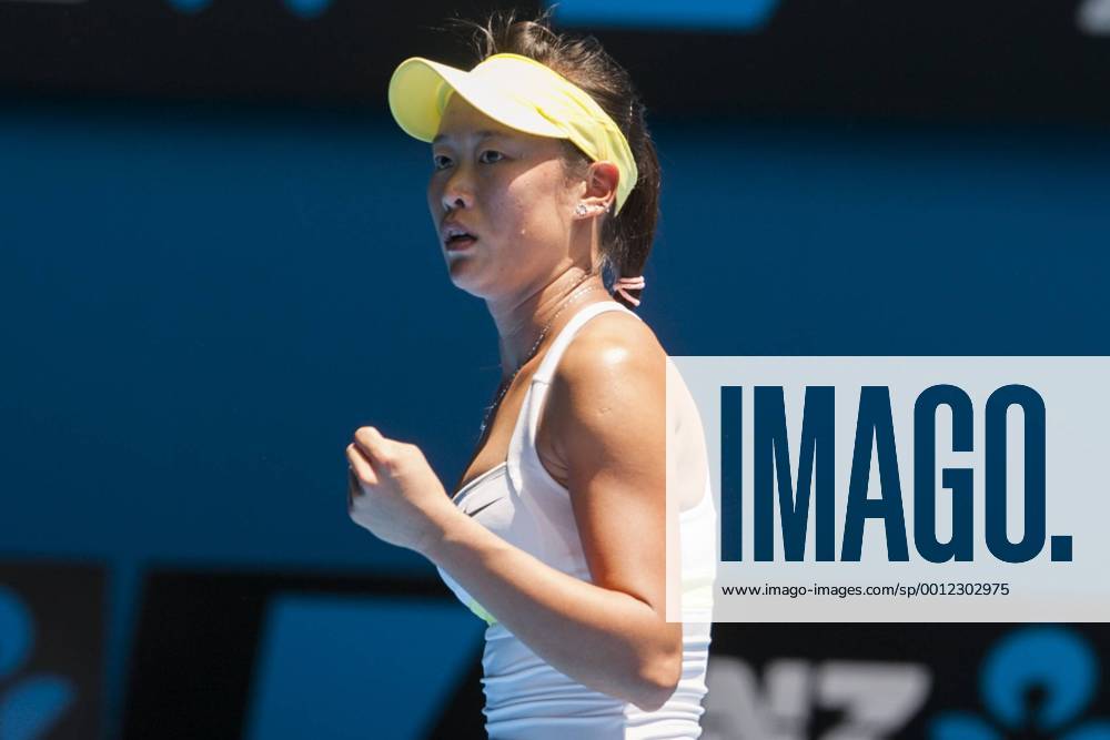 Kai-Chen Chang fist pumps after winning a point during Day 1 of the Australian Tennis open Grand Slam event at Melbourne Park, Melbourne Australia. TENNIS: JAN 14 Australian Open Icon13011422