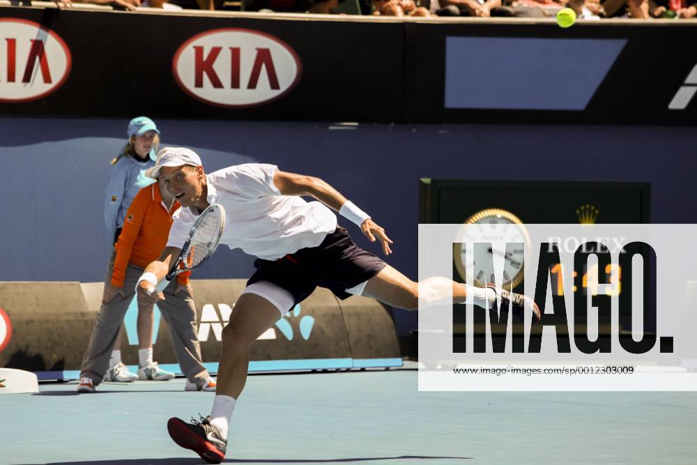 Tomas Berdych (CZE) during Day 1 of the Australian Tennis open Grand Slam event at Melbourne Park, Melbourne Australia. TENNIS: JAN 14 Australian Open Icon13011439
