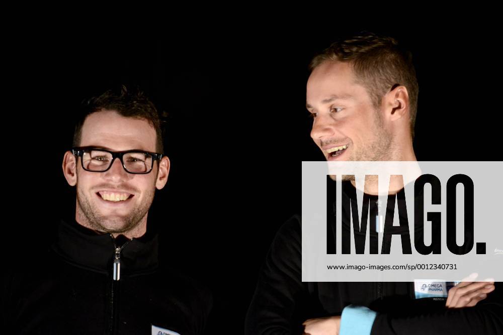 BELGIUM, GENT, JAN 15th 2013 - Team presentation of Belgian cycling team Omega Pharma - Quick Step - Mark Cavendish & Tom Boonen