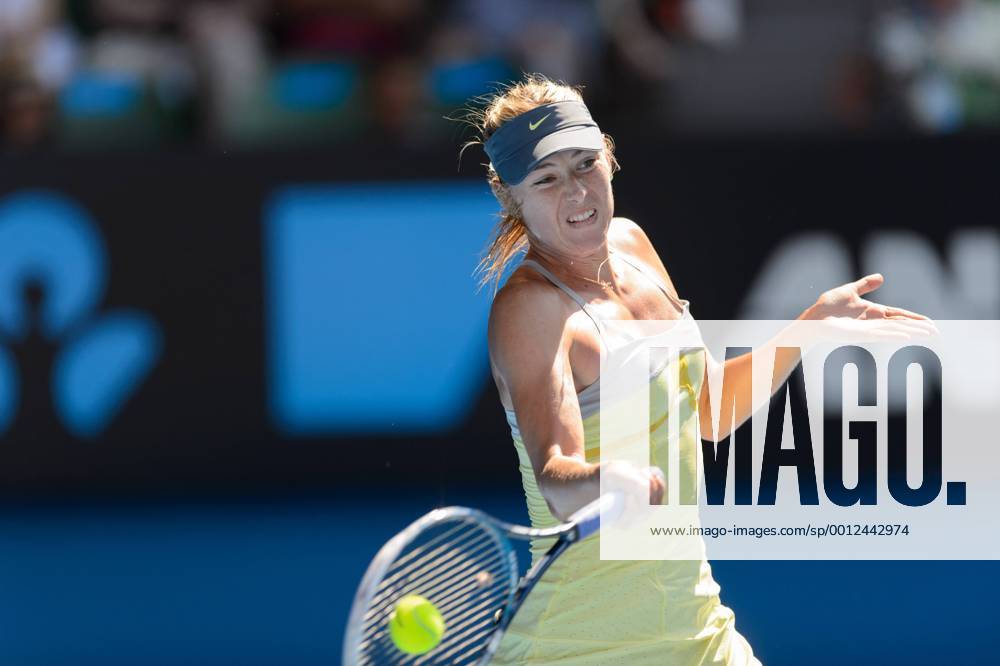 Jan. 20, 2013 - Melbourne, Victoria, Australia - January 20, 2013: Maria Sharapova (RUS) in action in a fourth round match on day seven of the 2013 Australian Open grand slam tennis tournament at Melbourne Park in Melbourne, Australia. Tennis 2013: Australian Open JAN 20 - ZUMAc04
