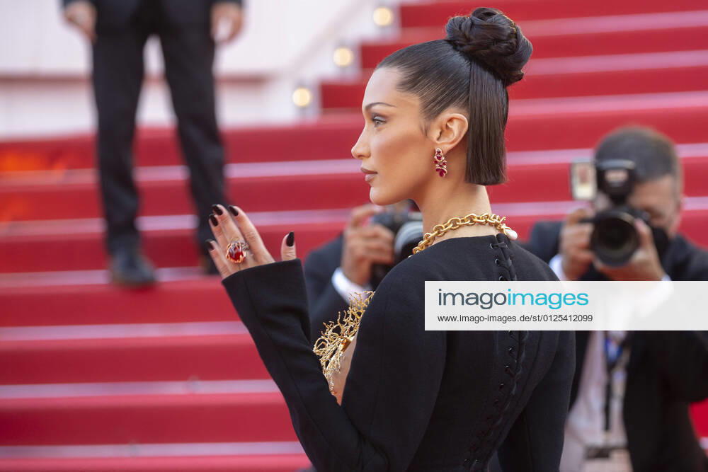 Bella Hadid attends the premiere of Tre Piani (Three Floors) during the 74th Annual Cannes Film Festival at Palais des Festivals in Cannes, France, on 11 July 2021. Photo: - ZUMAm179 20210711_zep_m179_131