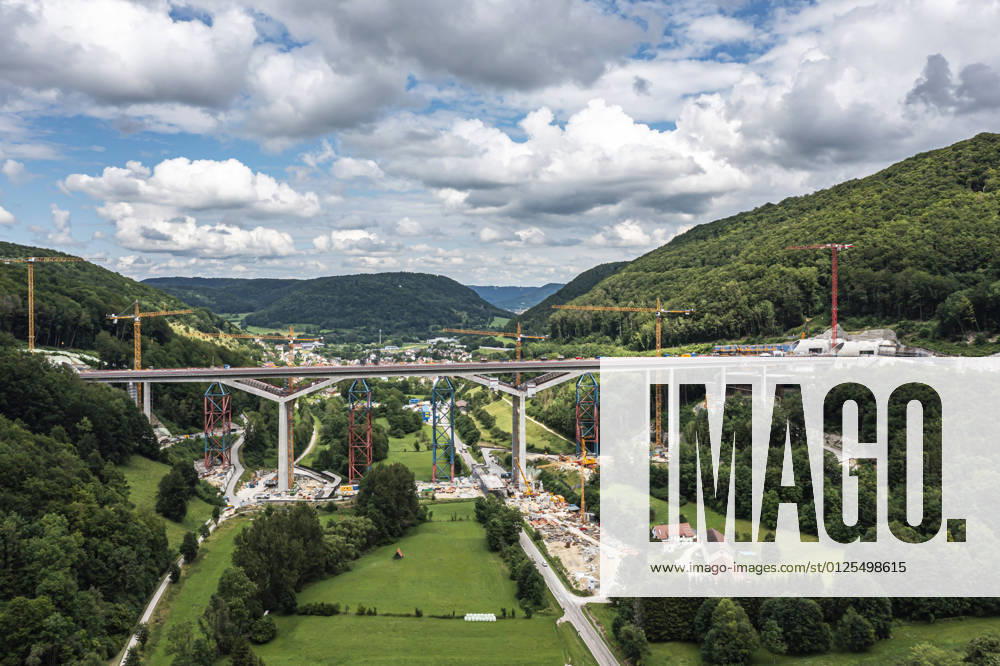 One of the highest railway bridges in Germany has been completed The approximately 500-metre-long Filstal Bridge is part of the future high-speed line Stuttgart Ulm The railway celebrated the bridges 85-metre-high crossing with a ceremony According to the railway