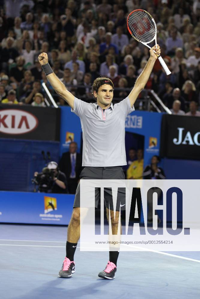 Roger Federer, SUI, after quarter-final of the 2013 Tennis Australian Open in Melbourne, 23 01 2013 -