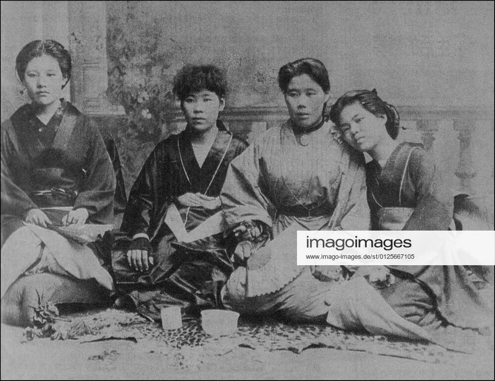 Karayuki-san ( Miss Gone-overseas ) were Japanese women who travelled to East Asia and Southeast Asia in the second half of the 19th century to work as prostitutes. Many of these women are said to have originated from the Amakusa Islands of Kumamoto Prefecture, which had a large and long-stigmatized Japanese Christian community. Many of the women who went overseas to work as karayuki-san were the daughters of poor agricultural or fishing families.<br ><br > The end of the Meiji period was the golden age for karayuki-san, and the girls that would go on these overseas voyages were known fondly as the joshigun or army of girls . As Japan developed, the presence of karayuki-san overseas was considered shameful. During the 1910s and 1920s, Jap xSupplier:MediaxCo.xLtd.x