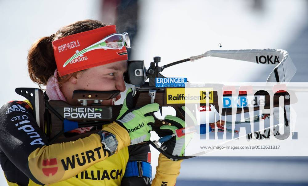Biathlonzentrum, Obertilliach AUT, IBU, Jugend und Junioren Weltmeisterschaften, Verfolgung Junioren Damen, im Bild Laura Dahlmeier (GER)