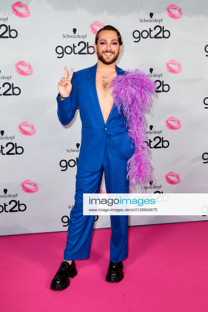 Got2b Make up Launch Event Riccardo Simonetti on the red carpet at the got2b Make up Launch Event at the Michelberger Hotel in Berlin