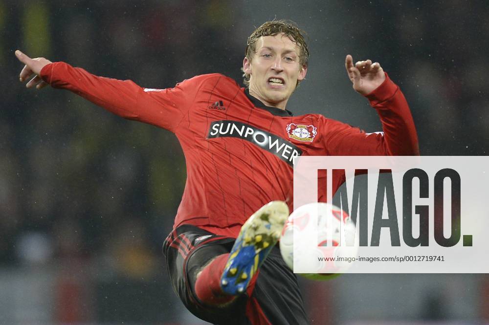 LEVERKUSEN, 03.02.2013, Stefan Kiessling (Bayer04 Leverkusen)im Fussball Bundesliga Spiel Bayer 04 Leverkusen gegen Borussia Dortmund in der BayArena in Leverkusen
