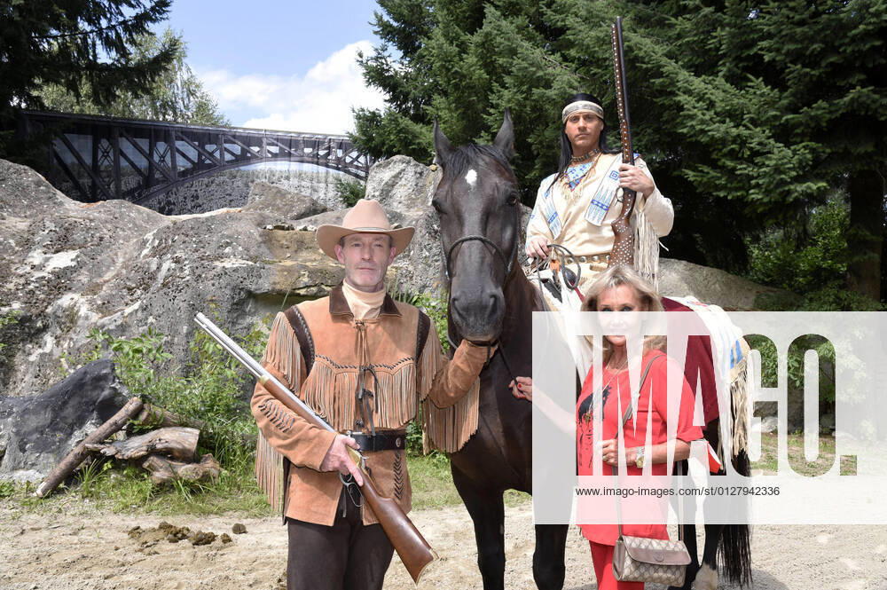 Sven Kramer, Matthias M and Hella Brice at the South German Karl May Festival on the open-air stage in the Event Park Western City Dasing, 31 07 2021 Foto:xS.xFuturexImage