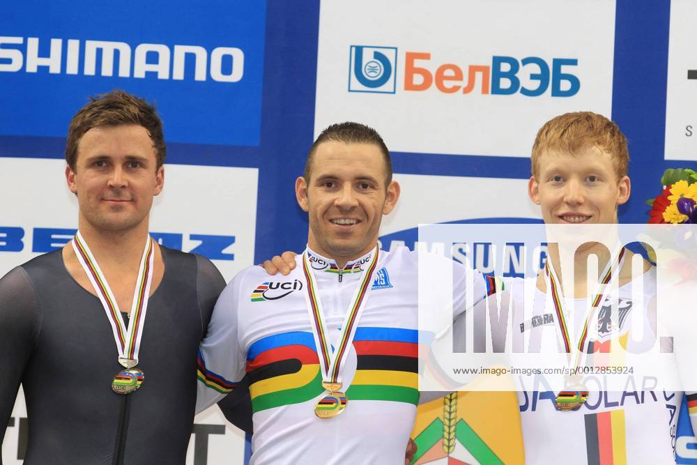 PERVIS FRANCOIS (FRA) - Champion du monde du Kilometre - VAN VEL THOOVEN - EILERS JOACHIM (GER) CYCLISME : Championnats du Monde sur Piste - Minsk - 20 02 2013 PatrickPichon Panoramic