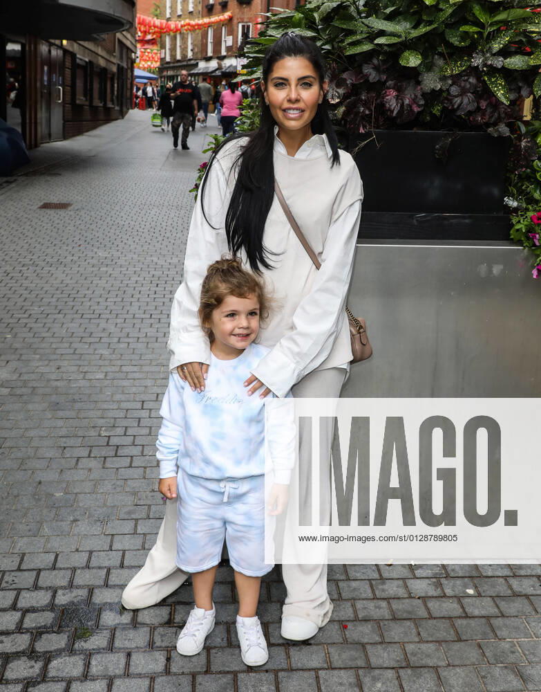 Cara de la Hoyde seen with a kid attending the premiere of Paw Patrol The Movie at VUE West End in London. London United Kingdom - ZUMAs197 20210808_zaa_s197_160