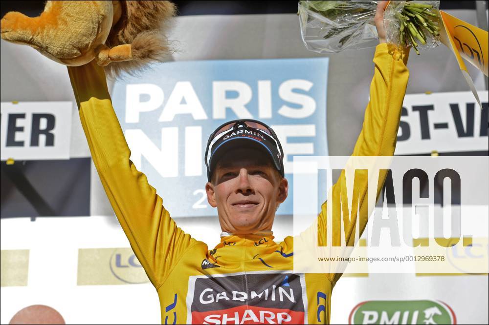 TALANSKY Andrew (USA) of Garmin Sharp Podium : Paris - Nizza 2013 - Brioude Saint Vallier - 4. Etappe - 07 03 2013 PhotoNews Panoramic