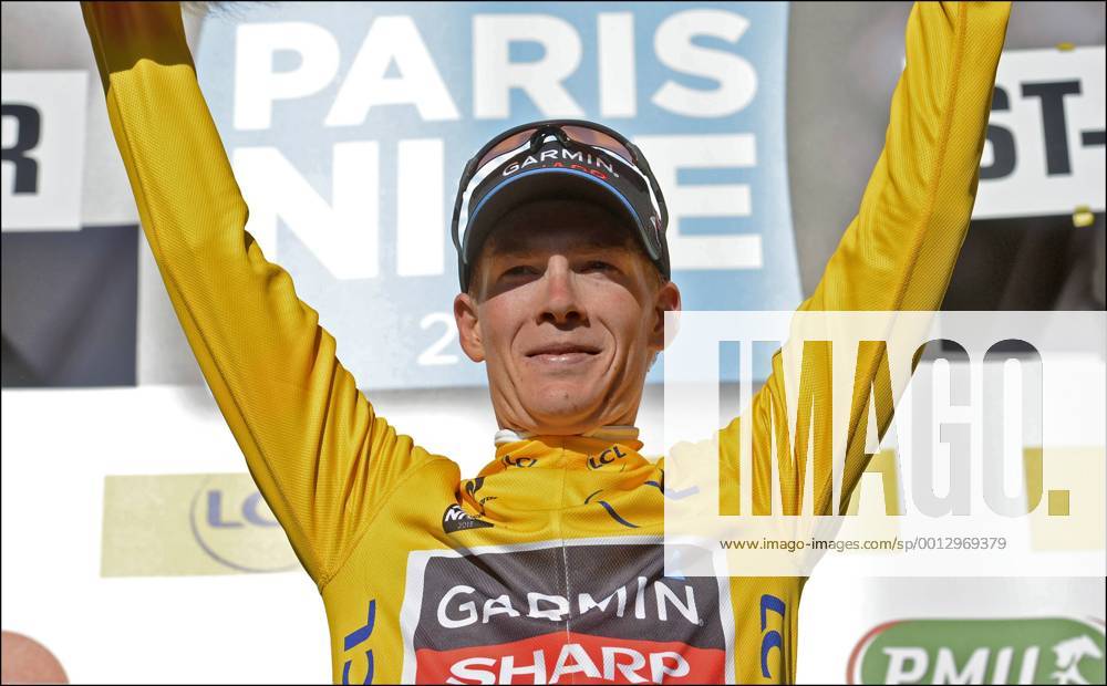 TALANSKY Andrew (USA) of Garmin Sharp Podium : Paris - Nizza 2013 - Brioude Saint Vallier - 4. Etappe - 07 03 2013 PhotoNews Panoramic