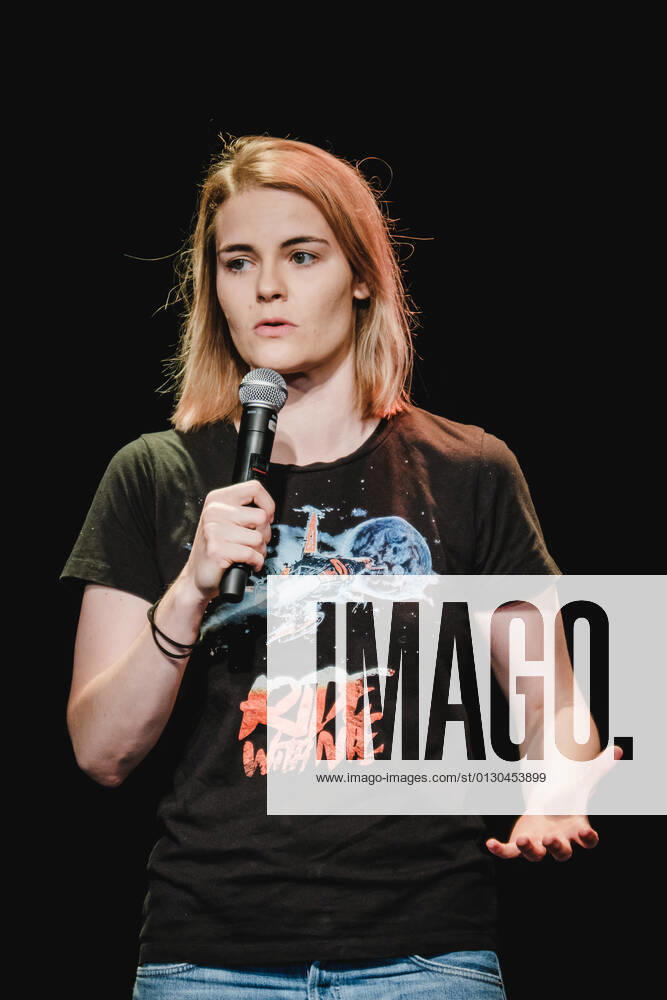 Hazel Brugger Bern, Switzerland. 14th, August 2021. The Swiss-German comedian Hazel Brugger performs a live stand-up comedy show at Bierh?beli in Bern. Bern Switzerland
