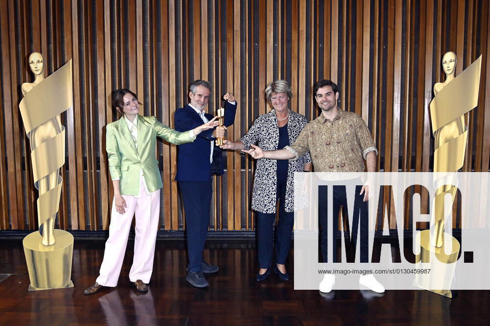 Lea van Acken, Ulrich Matthes, Monika Grütters and Lucas Reiber at the nomination announcement for the German Film Award 2021 at Kino International Berlin, 19 08 2021 Foto:xF.xFuturexImage