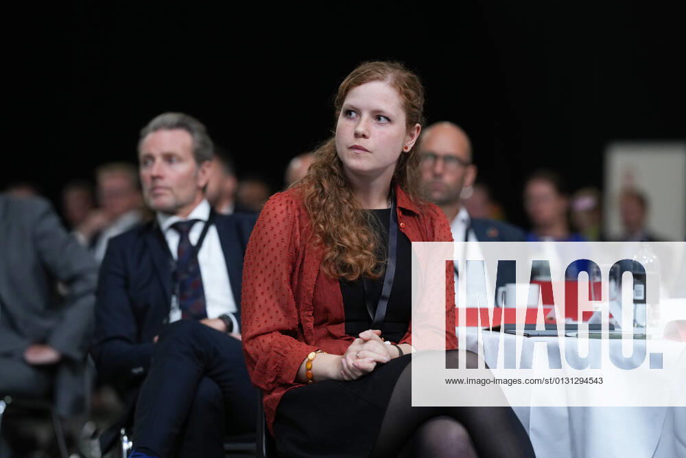 Prime Minister Mette Frederiksen S attends an intergovernmental conference on the Denmark of the future, which will take place in Fredericia on Tuesday 24 August 2021 The conference offers a number of speeches and workshops. Here the Christian Democrats chairman Isabella Arendt, Fredericia D