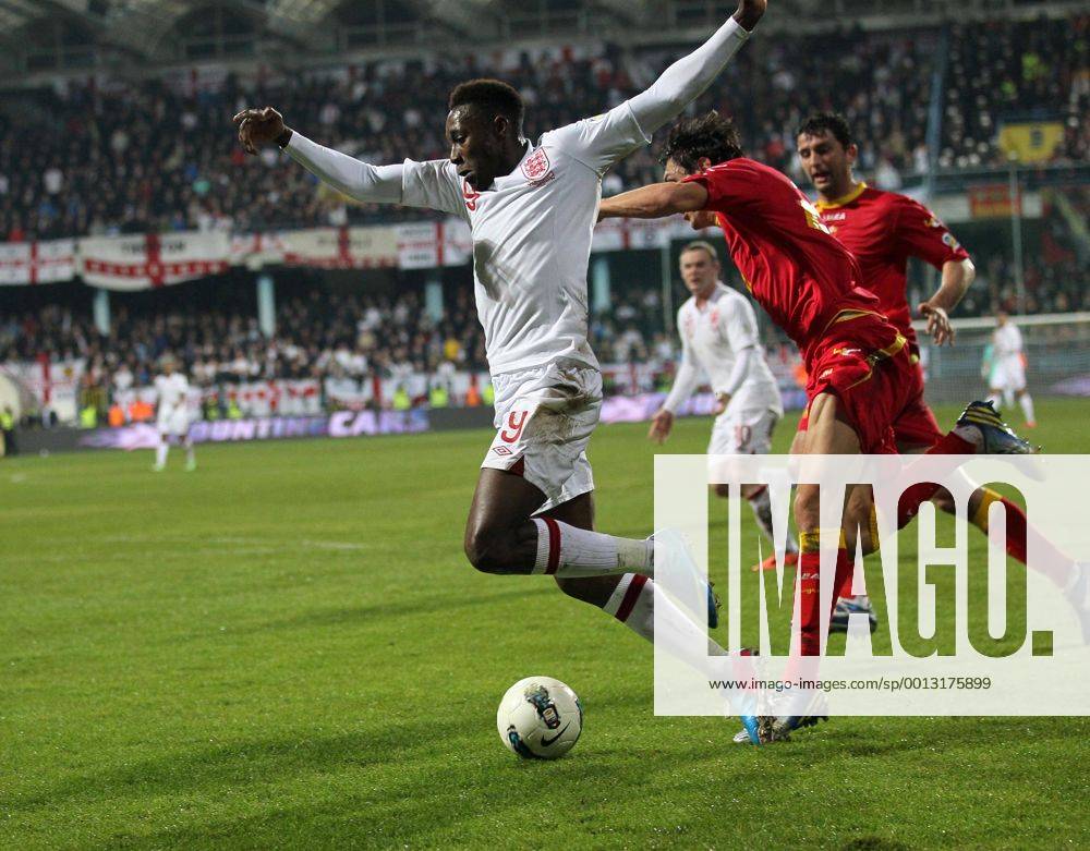 England s Danny Welbeck gets booked for diving..Montenegro v England- World Cup Qualifier - Podgorica City Stadium, Podgorica- 26 03 13 - Picture David Klein Sportimage .