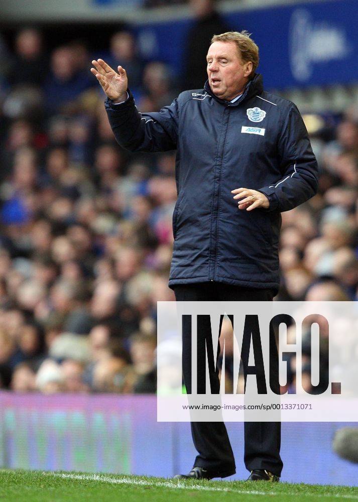 QPR manager Harry Redknapp- Barclays Premier League - FC Everton vs Queens Park Rangers QPR - Goodison Park -Liverpool- 13th April 2013 - .