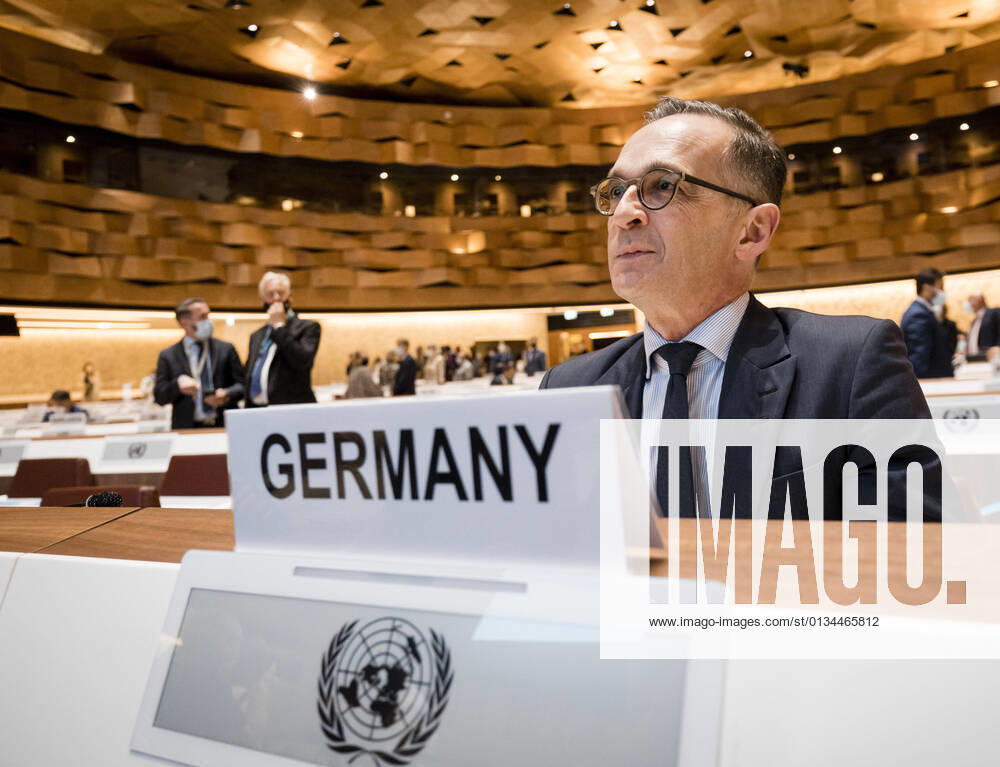 Federal Minister of Foreign Affairs Heiko Maas, SPD, recorded during participation in the AFG Donor Conference in Geneva 13 09 2021 Geneva Switzerland