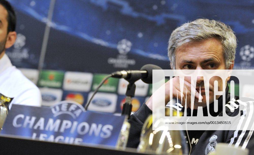 Jose Mourinho, coach and manager of Real Madrid C.F., in the press conference before the game- Turk Signal Iduna Park- Dortmund- Germany - 23 04 2013 - FrancescaxCeciarini NJF Media